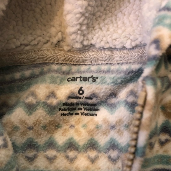 Bear Ears Hoodie One-Piece Zip-up Fleecy Sweater - Picture 3 of 4